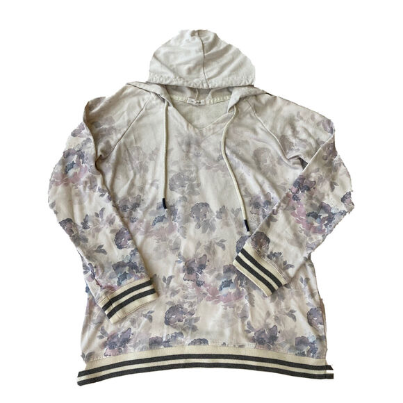 Maurices Tops - Maurices Shirt Sz S Long Sleeve Relaxed Fit Hooded Floral Pastel Cute Womens